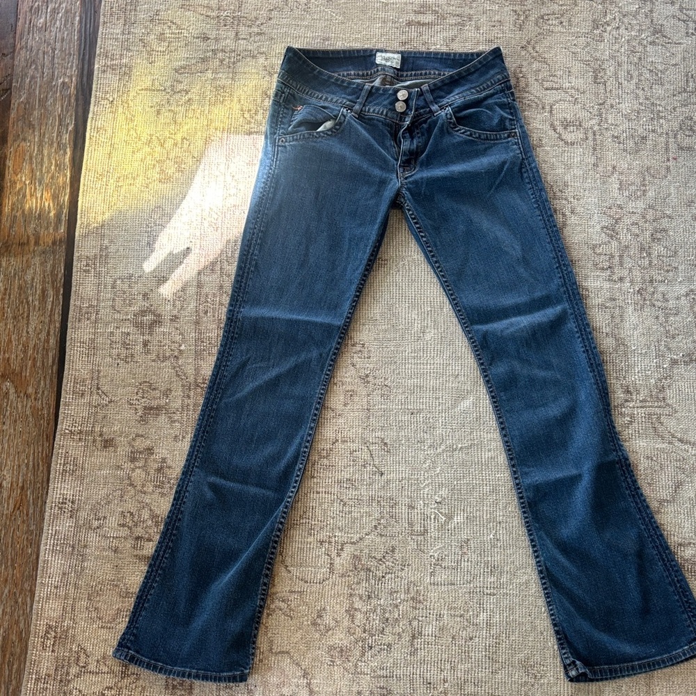 Hudson Jeans Dark Blue Flare & Wide Leg